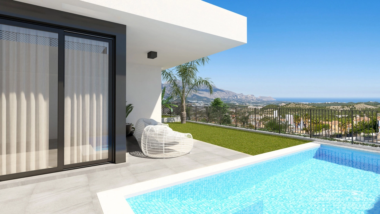 Villa Moderne de Nouvelle Construction avec Sublime Vue Panoramique sur Mer