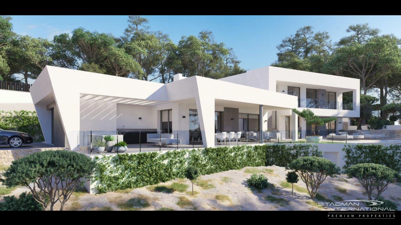Moderne Neubau-Villa mit schönem Panoramablick in Altea La Vella