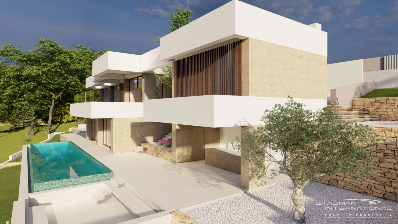 Villa Moderna de Obra Nueva cerca del Campo de Golf en Altea con Vistas al Mar