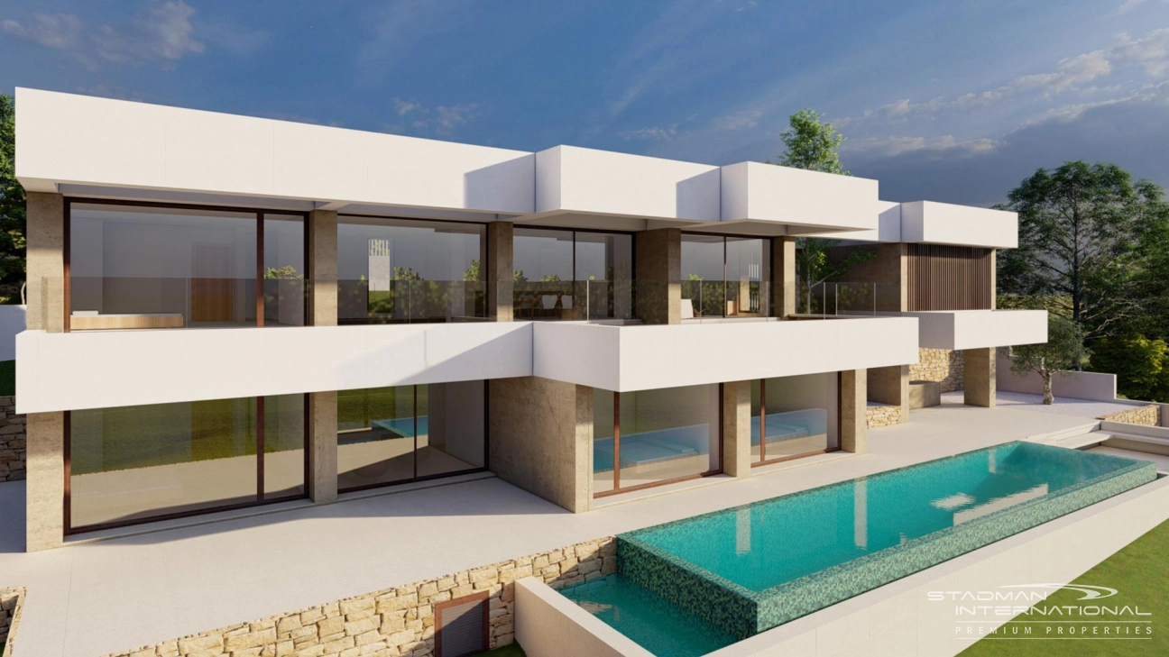Moderne Nieuwbouw Villa vlakbij de Golfbaan in Altea met Zeezicht 
