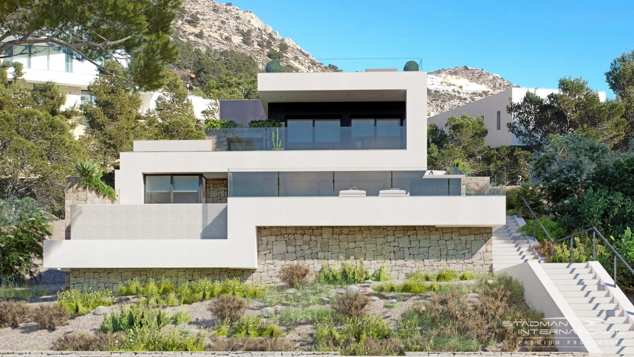 Moderna Villa de Nueva Construcción con Vistas Panorámicas en Altea Hills