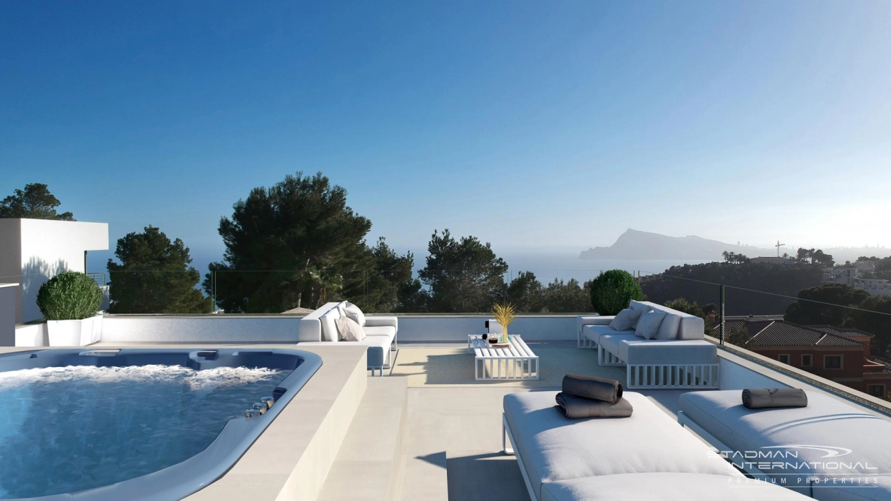 Ny moderne villa med vakker panoramautsikt i Altea Hills