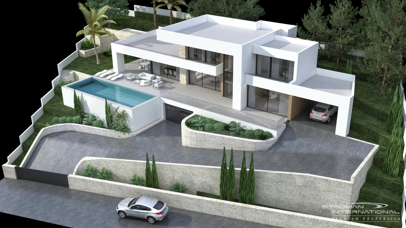 Moderna Villa de Nueva Construcción con Vistas Panorámicas en la Sierra de Altea