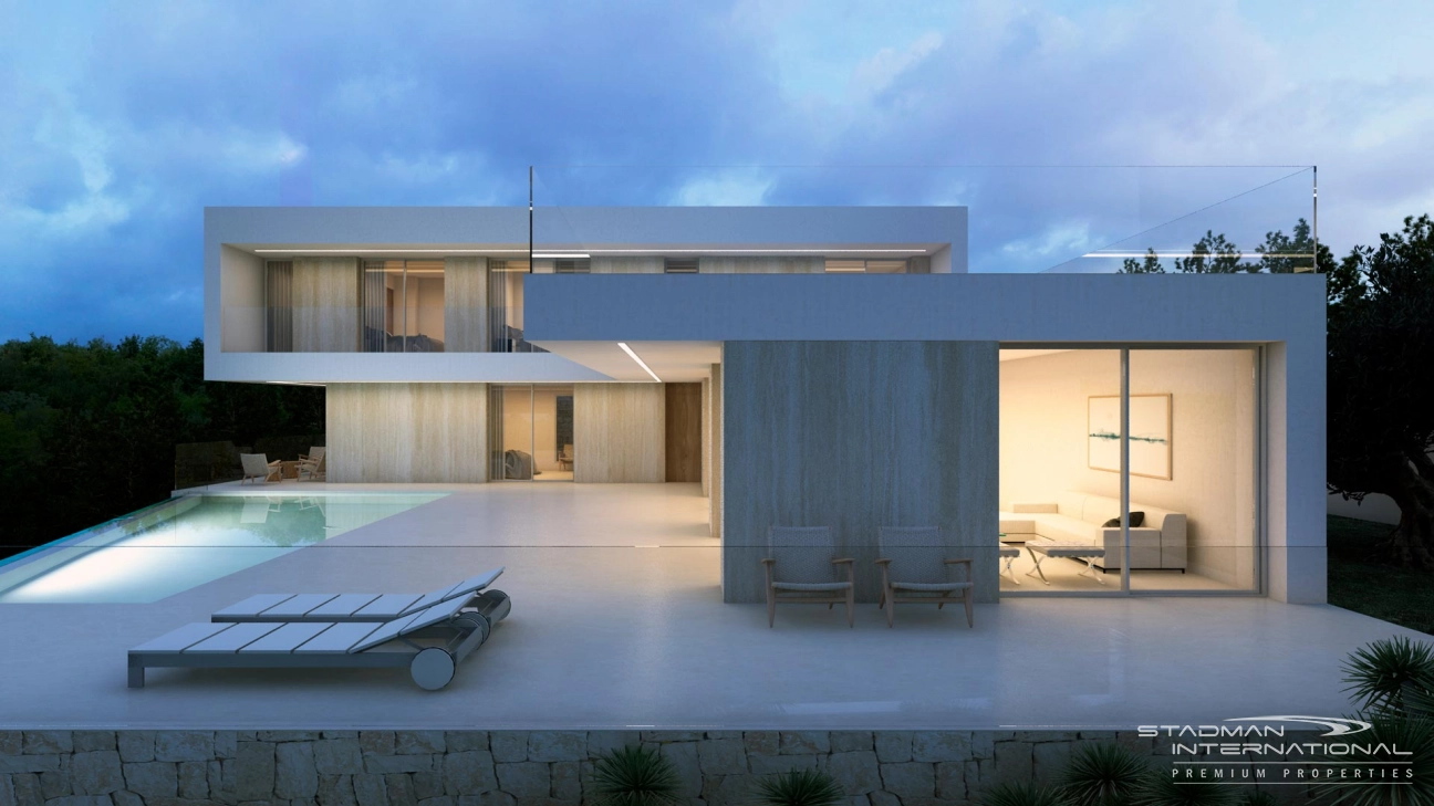 Nybygget Villa 500 meter fra La Fustera-Stranden i Benissa