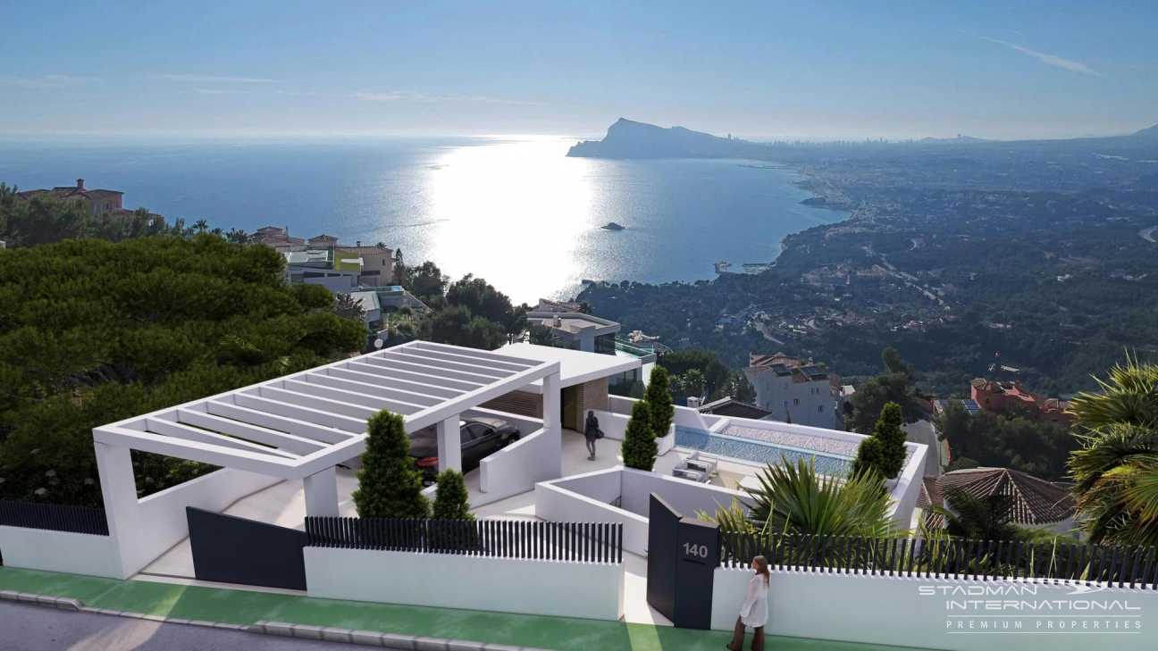 VENDIDO - Moderna Villa de Obra Nueva con Hermosas Vistas al Mar en Altea Hills