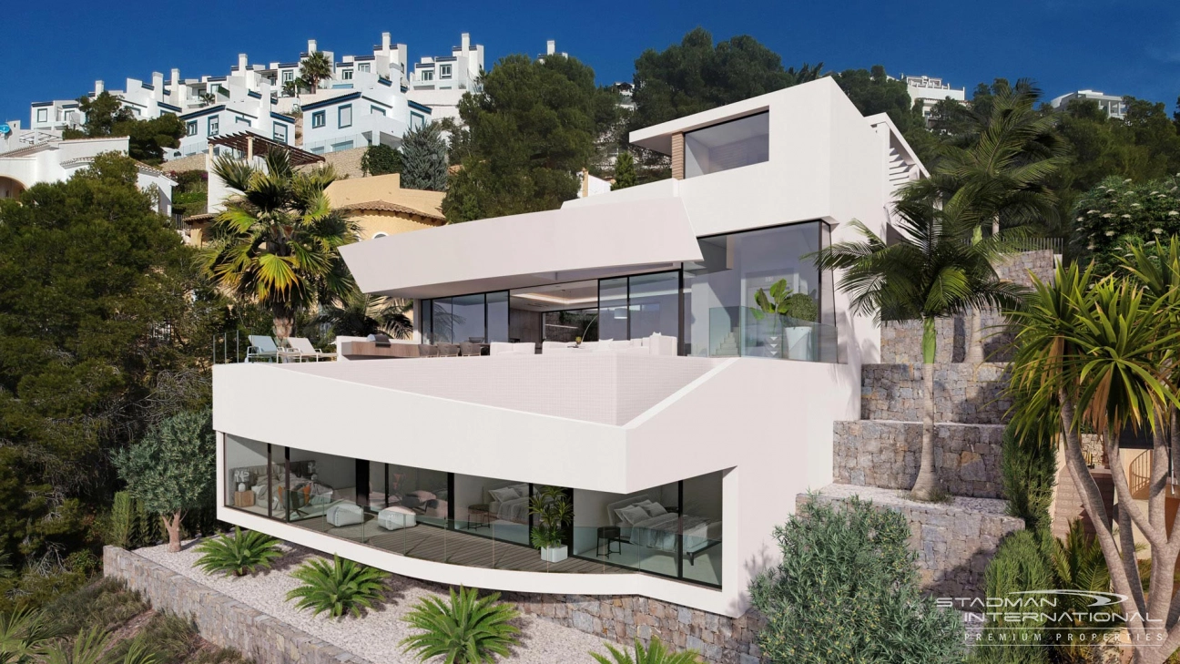 VENDIDO - Moderna Villa de Obra Nueva con Hermosas Vistas al Mar en Altea Hills