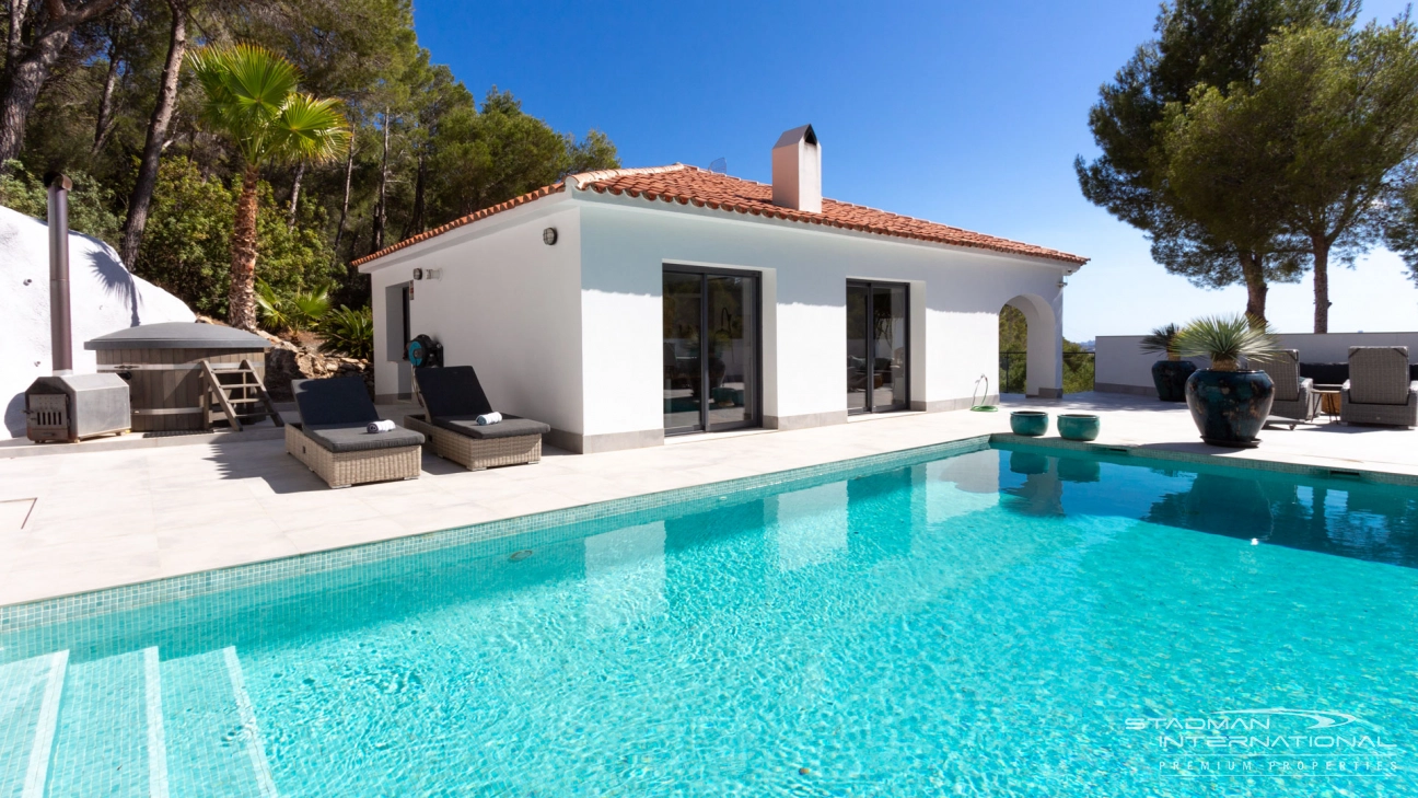 Beautiful Ibiza Style Villa in a Quiet Street Near Altea La Vella