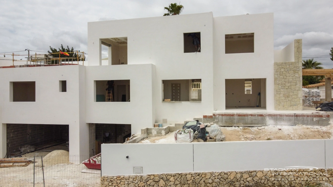 New Build Ibiza Style Villa with Sea Views