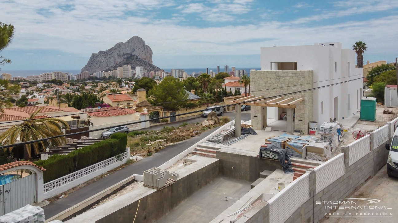 Nieuwbouw Ibiza Stijl Villa met Zeezicht
