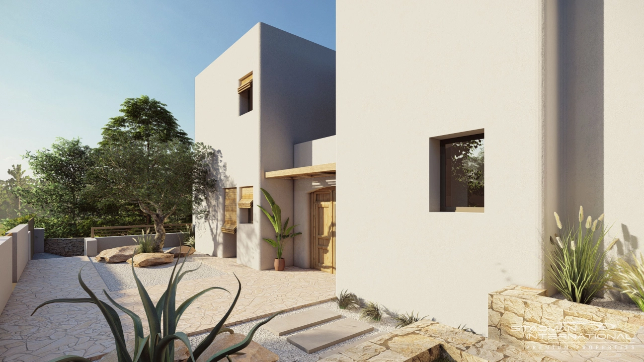 Nieuwbouw Villa in Ibiza Stijl met Zeezicht