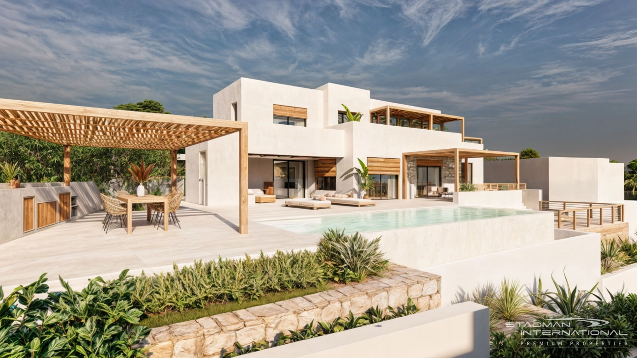 Villa de Nouvelle Construction de Style Ibiza avec Vue Mer