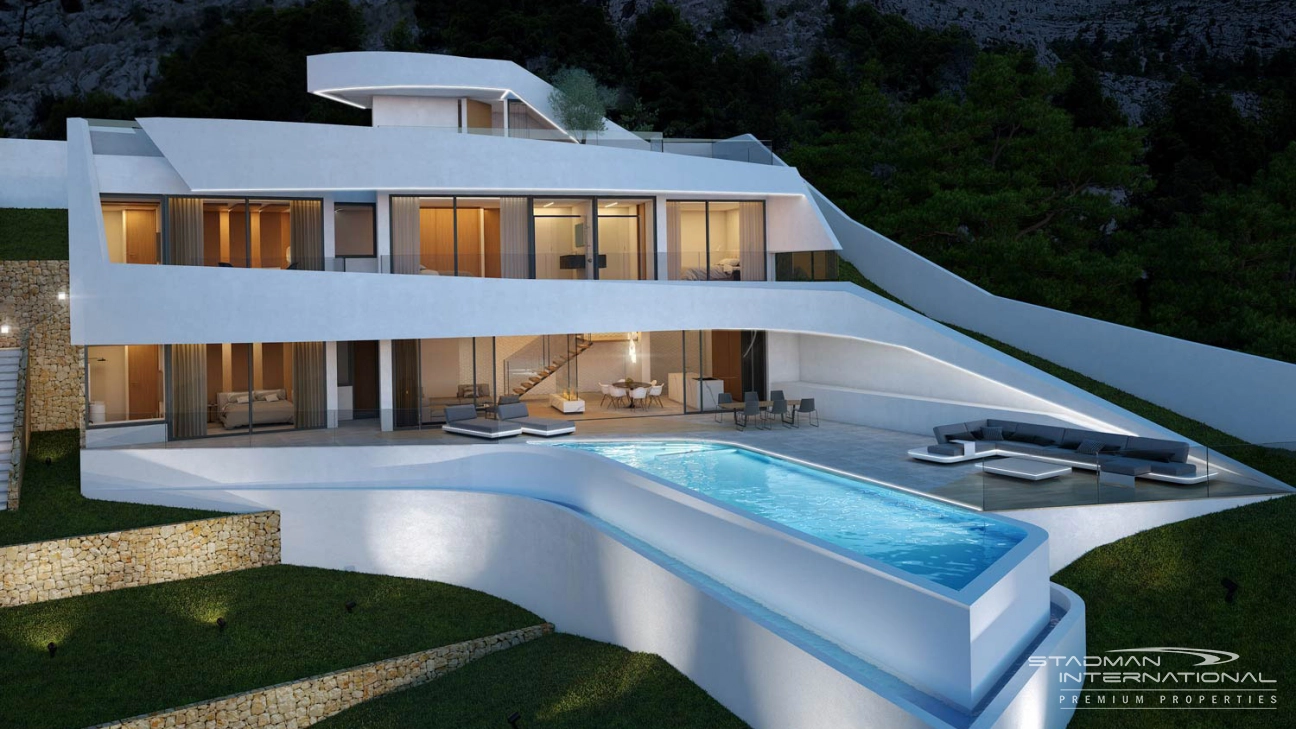 Moderne Villa mit Meerblick in Altea Hills