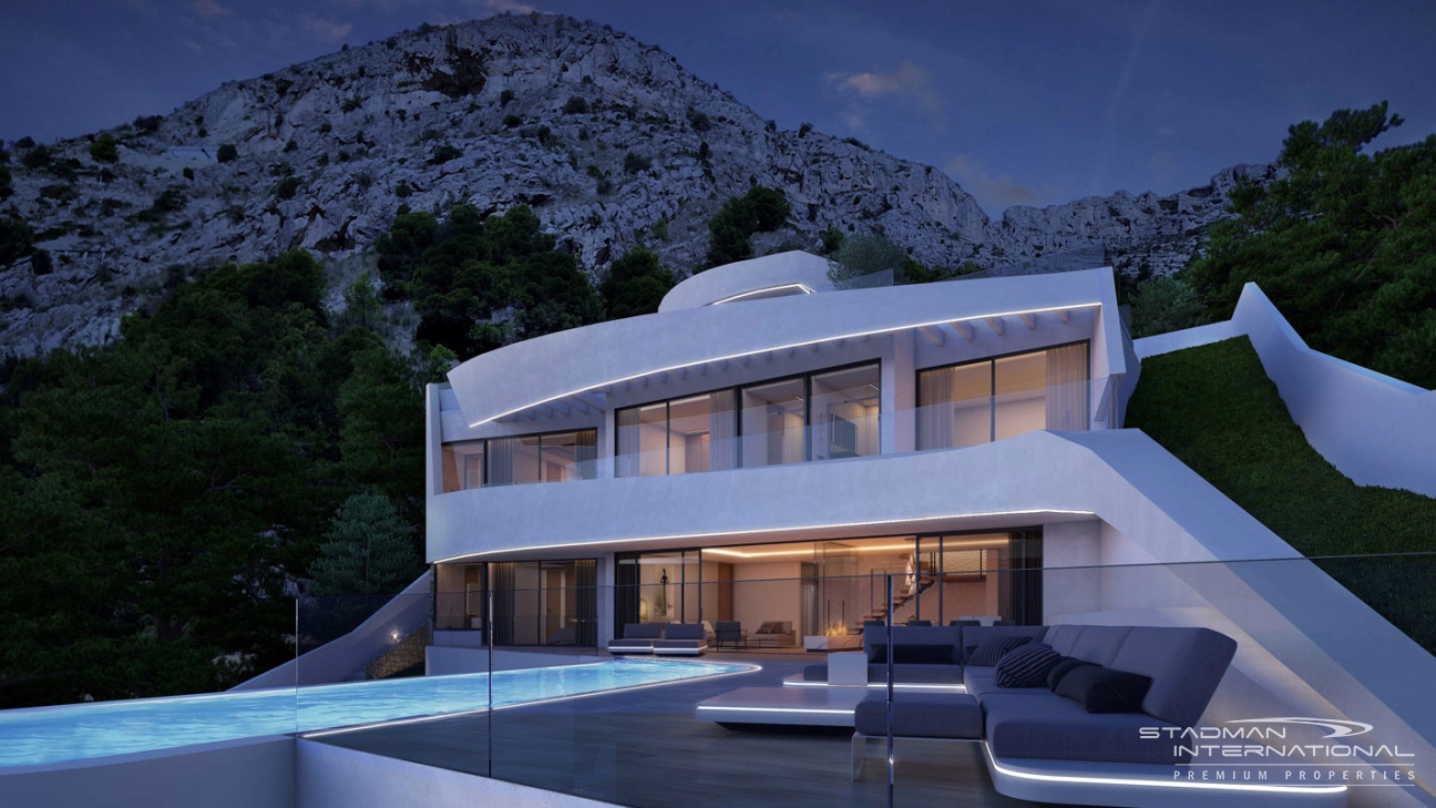 Moderne Villa mit Meerblick in Altea Hills