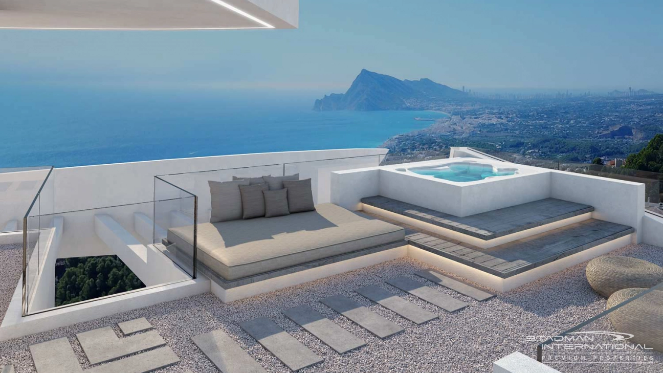 Moderne Villa mit Meerblick in Altea Hills