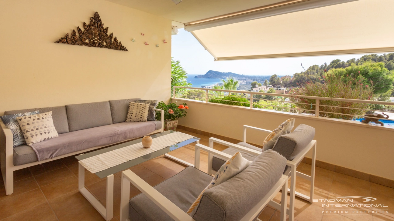 Apartment mit Meerblick in der Sierra de Altea