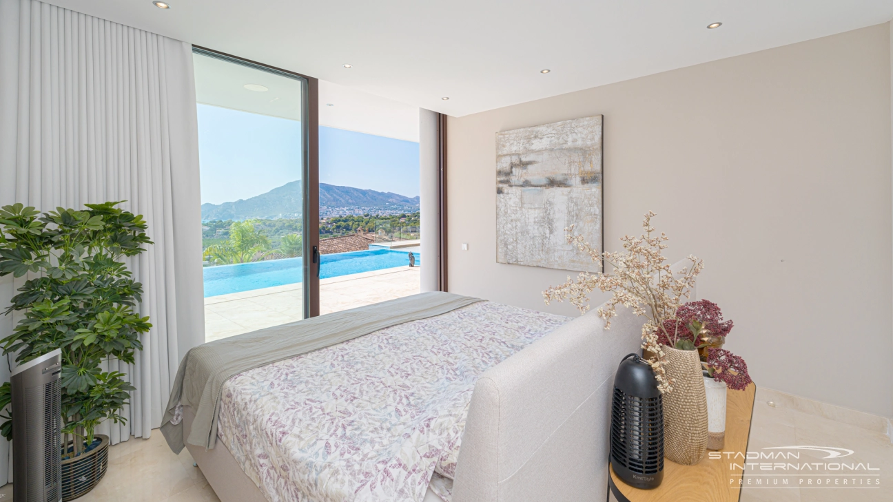 Moderne Villa auf einer Etage mit Meerblick in der Nähe der Altstadt von Altea

