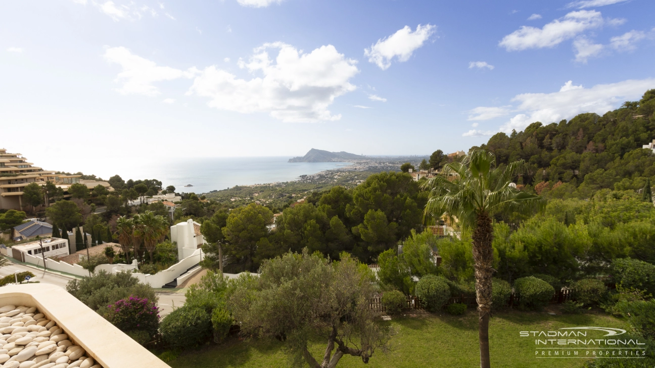 Hjørneleilighet med vakker Havutsikt i Sierra de Altea