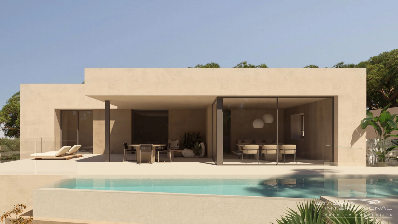 Exclusieve moderne villa, 500 meter van het La Fustera-strand