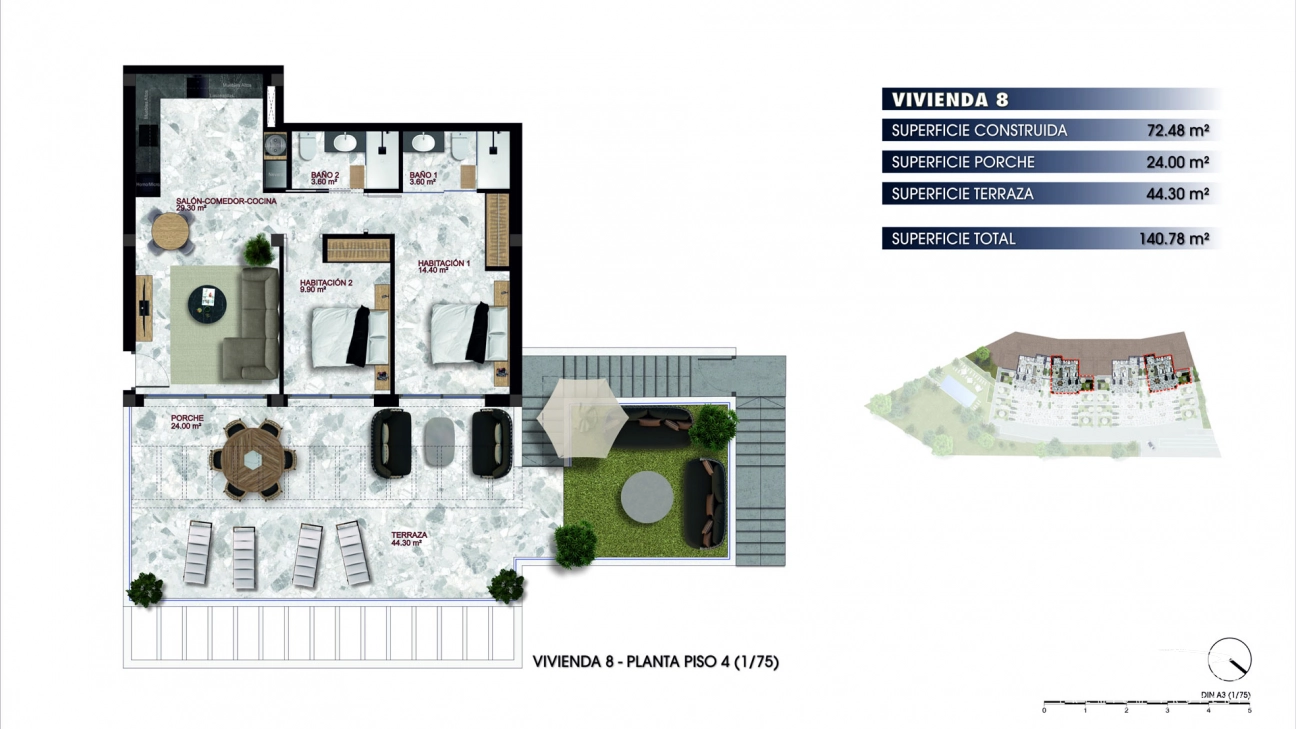 Appartements Modernes avec Vue sur la Mer à Finestrat