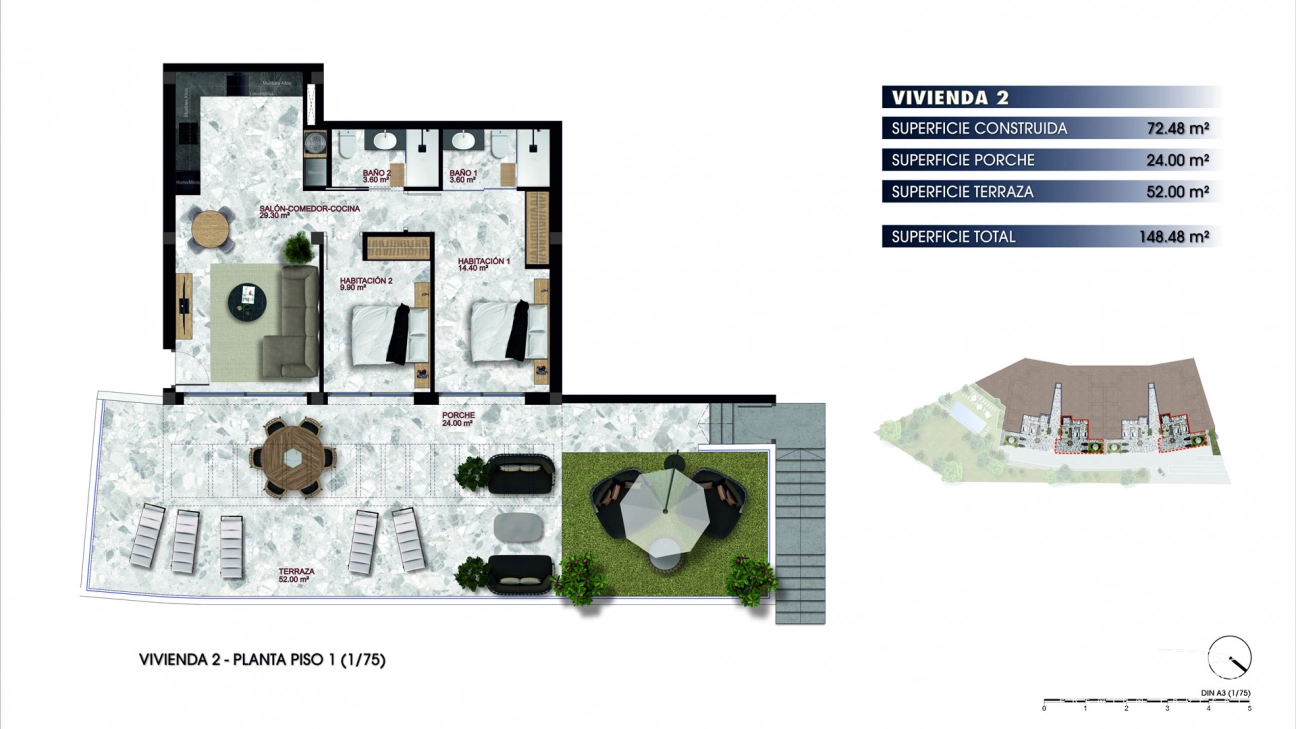 Appartements Modernes avec Vue sur la Mer à Finestrat