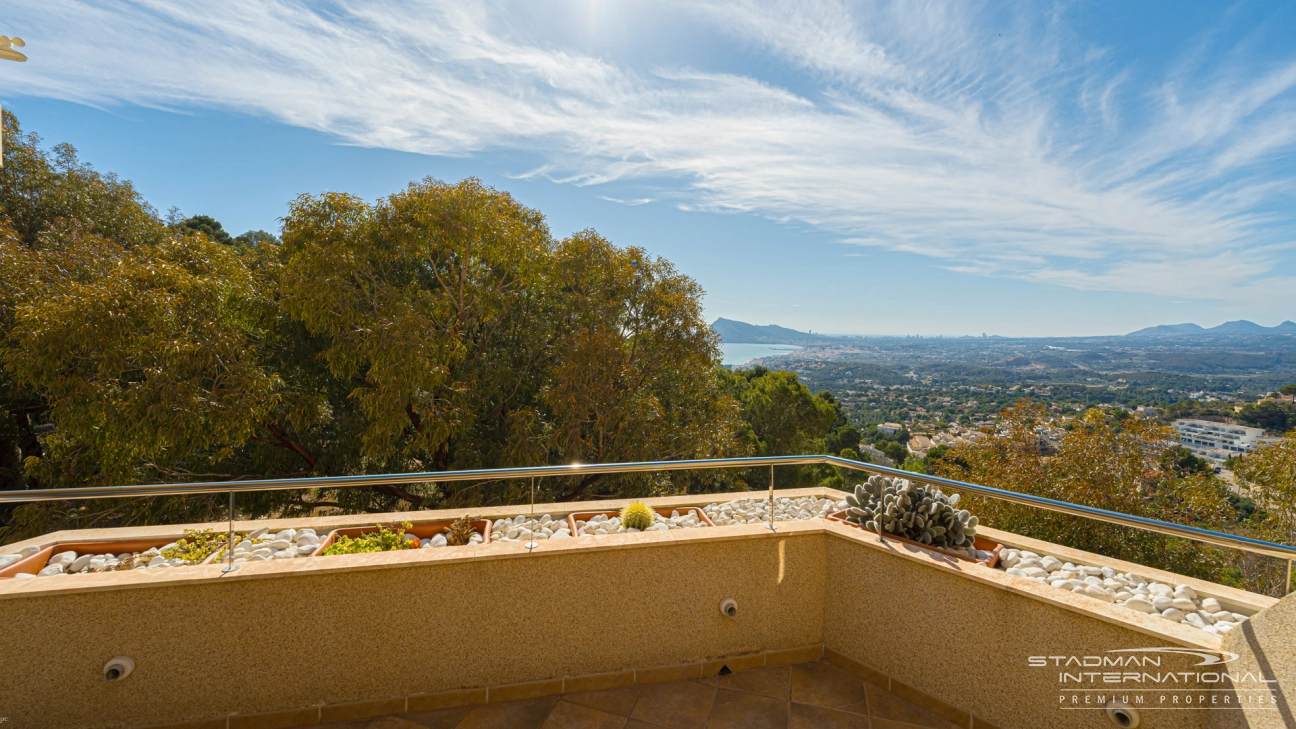 Stilvolles Studio-Apartment mit wunderschönem Meerblick in Sierra de Altea