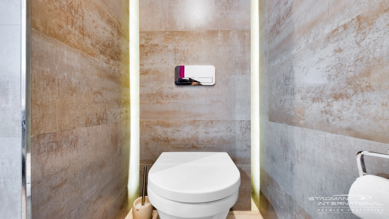 Doppelhaushälfte mit Panoramablick auf das Meer in Altea Hills