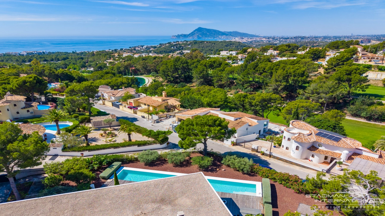 Modern Villa with Beautiful Sea Views Near Altea Golf Club