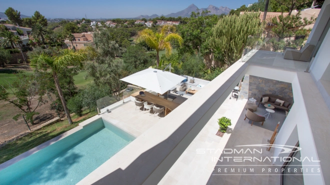 Beautiful Modern Villa Directly Overlooking Don Cayo Golf Course in Altea La Vella