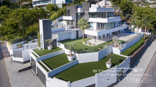 Modern Masterpiece on Don Cayo Golf with Spectacular Panoramic Views
