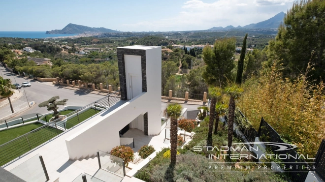 Modern Masterpiece on Don Cayo Golf with Spectacular Panoramic Views