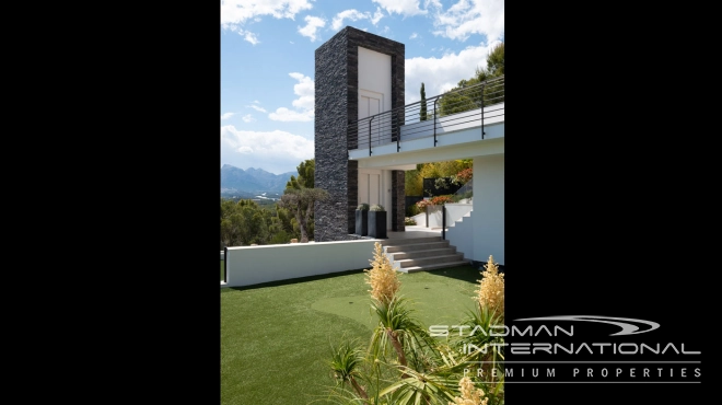 Modern Masterpiece on Don Cayo Golf with Spectacular Panoramic Views