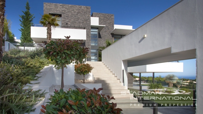 Modern Masterpiece on Don Cayo Golf with Spectacular Panoramic Views