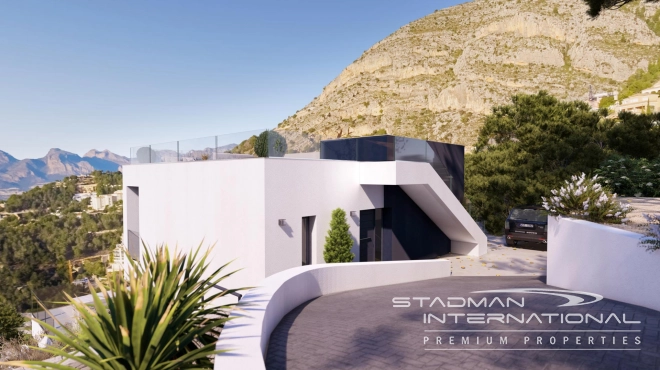 Villa Moderne Nouvellement Construite avec Vue Panoramique à Altea Hills
