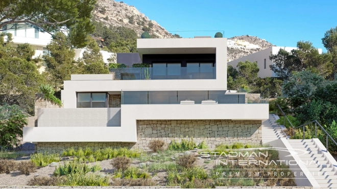 Villa Moderne Nouvellement Construite avec Vue Panoramique à Altea Hills
