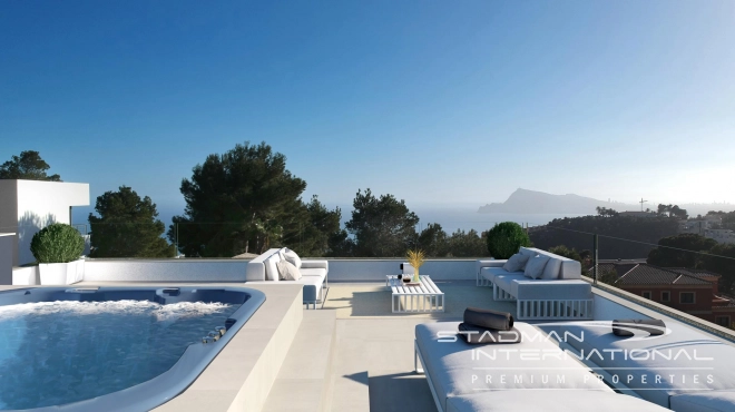 Villa Moderne Nouvellement Construite avec Vue Panoramique à Altea Hills