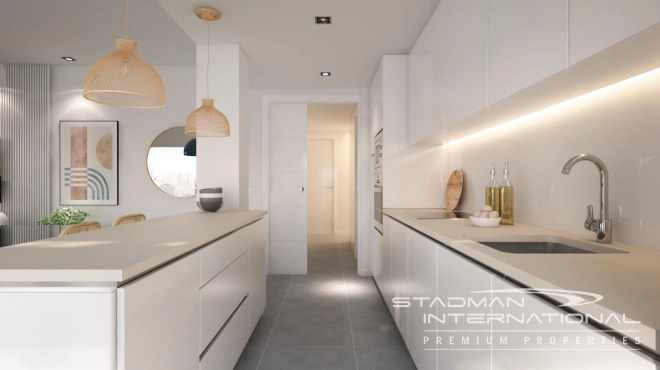 New Build Apartment with Sea View in Residential Resort