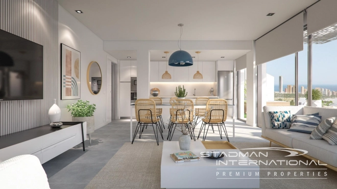 New Build Apartment with Sea View in Residential Resort