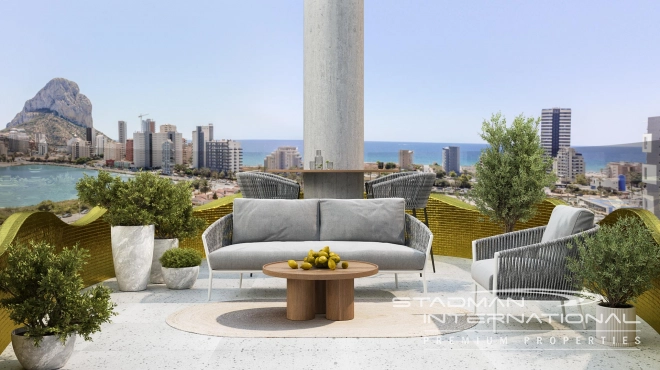 New Build Apartment with Sea Views in Calpe