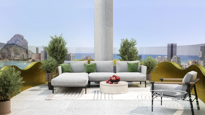 New Build Apartment with Sea Views in Calpe