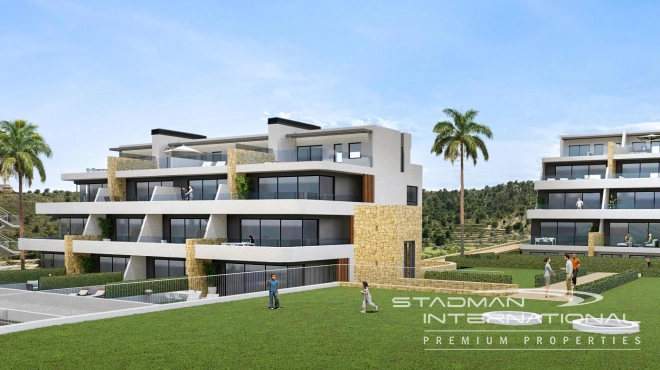 New Build Apartment with Sea View in Sierra Cortina