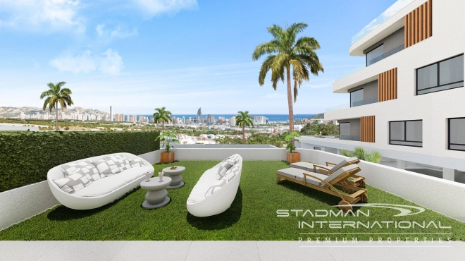 New Build Apartment with Sea View in Sierra Cortina