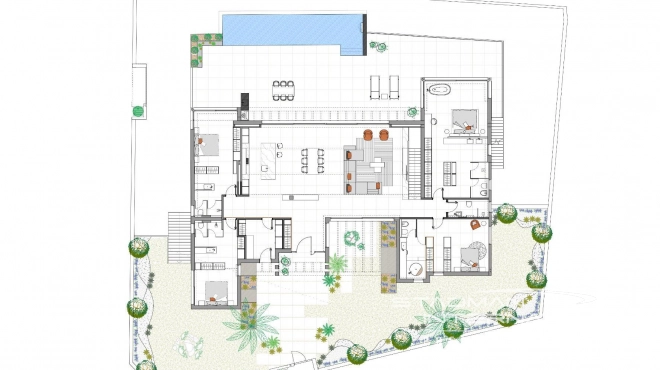 Modern Villa with Sea Views Close to the Beach and Town