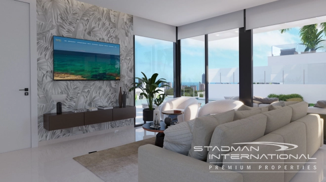 Modern Villas with Panoramic Sea Views in Golf Bahia