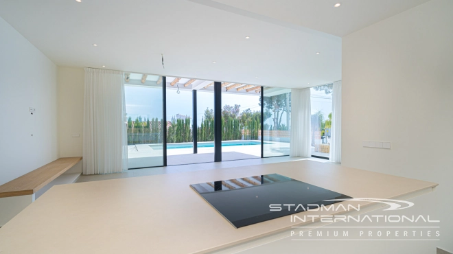 Modern Villa on One Floor in Ibiza Style with Sea View