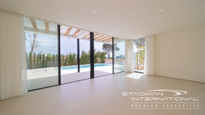 Modern Villa on One Floor in Ibiza Style with Sea View