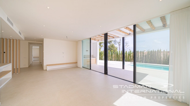 Modern Villa on One Floor in Ibiza Style with Sea View