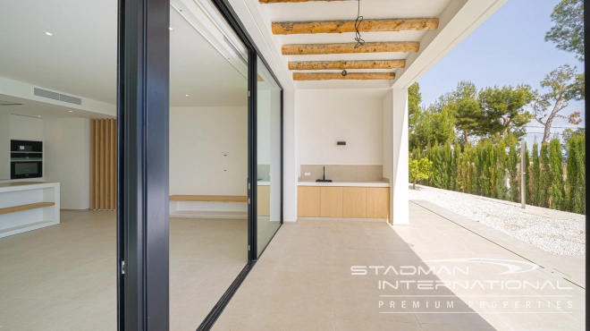 Modern Villa on One Floor in Ibiza Style with Sea View