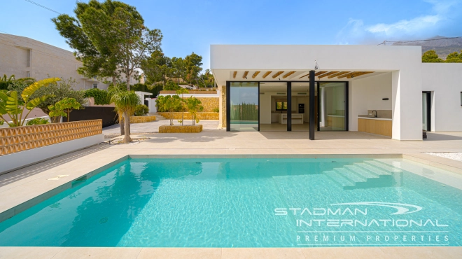 Modern Villa on One Floor in Ibiza Style with Sea View