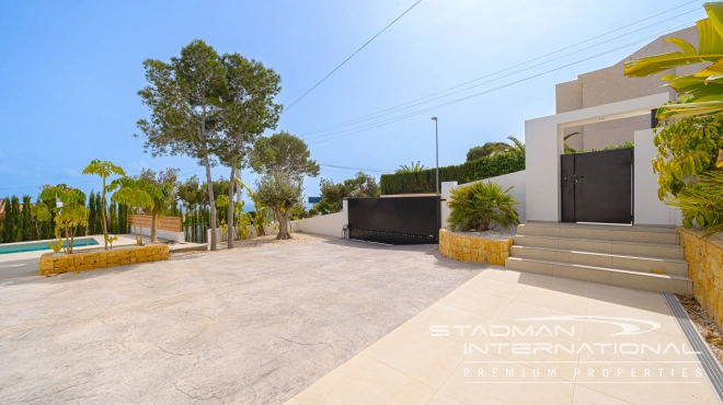 Modern Villa on One Floor in Ibiza Style with Sea View