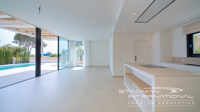 Modern Villa on One Floor in Ibiza Style with Sea View